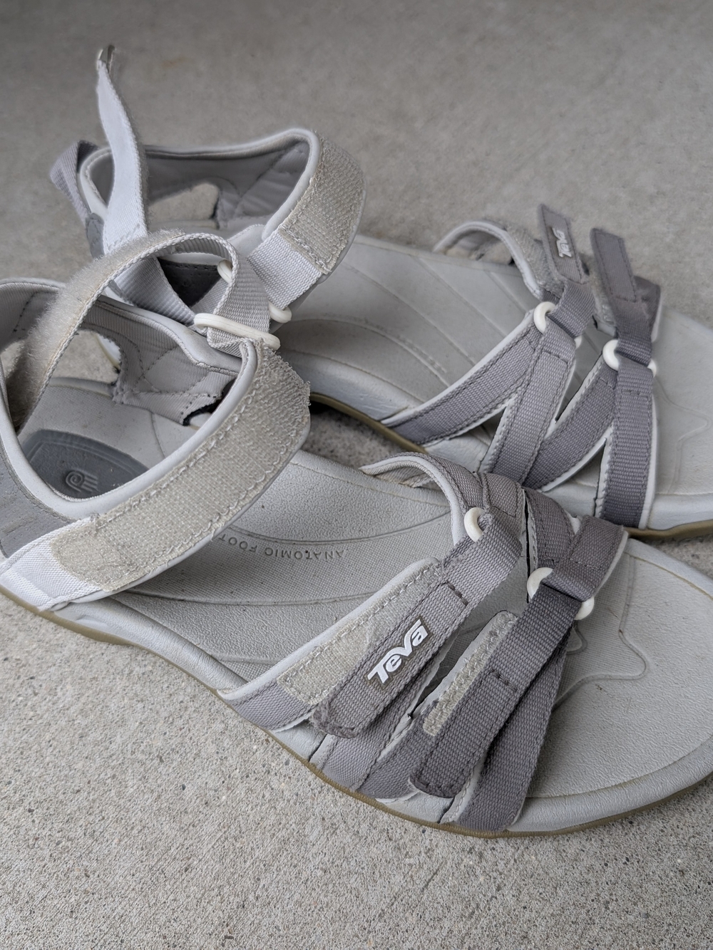 Teva Women’s Strappy Sandals in Light Gray